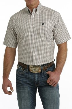 Shirts Mens Cinch Short Sleeve Plaid MTW1111447