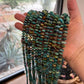 30 Inch Rondelle Graduated Turquoise Green Blue Necklace 091
