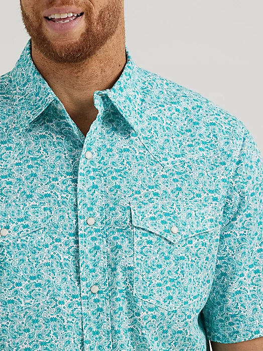 Shirts Mens Wrangler 20X Short Sleeve Paisley 112344692