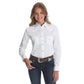 Shirts Girls Long Sleeve Wrangler White Snap 10LW1001W