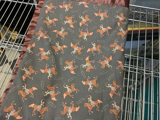 Accessories Baby Blanket Bull By The Horns  Boy Grey