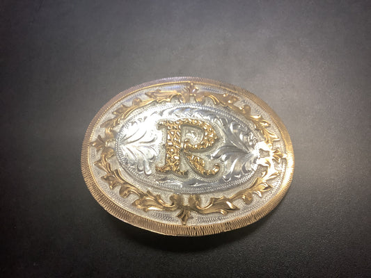 Belt Buckle Initial R
