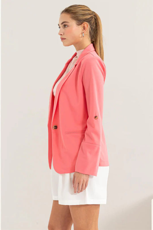 Women’s Button Blazer HF24E175 outerwear