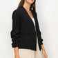RUCHED SLEEVE BLAZER HF24E177