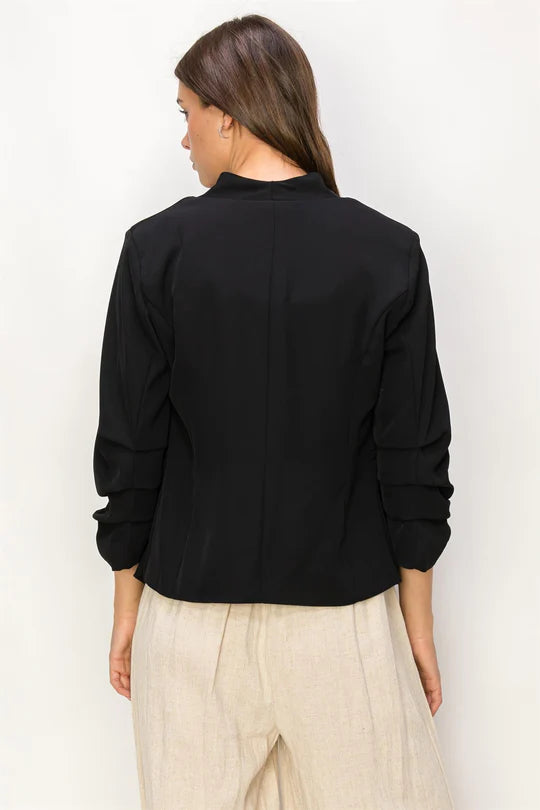 RUCHED SLEEVE BLAZER HF24E177