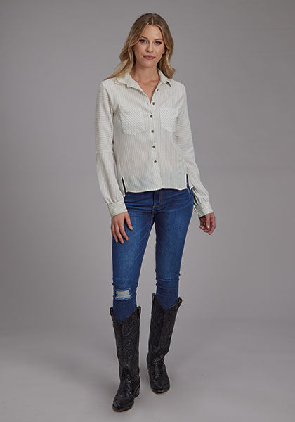 Shirts Women’s Roper Long Sleeve Button Stretch 03-050-0597-7044