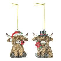 Christmas Ornament Highland Cows 14435