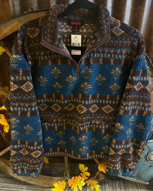 Outerwear Women’s Rock&Roll Aztec 1/4 Zip Sherpa BW91C09386