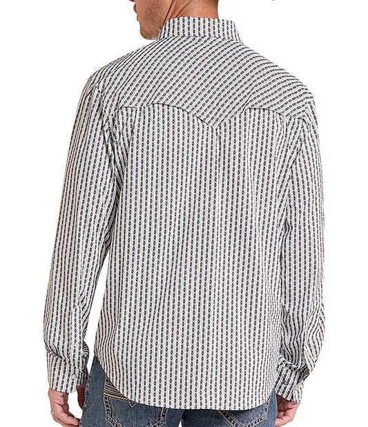Shirts Men’s Rock&Roll Tek Western White Stripe BMN2S09468