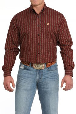 Shirts Mens Cinch Long Sleeve Button Up Shell Print MTW1105842