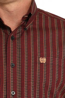 Shirts Mens Cinch Long Sleeve Button Up Shell Print MTW1105842