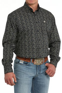 Shirts Mens Cinch Long Sleeve Rope Print MTW1105854