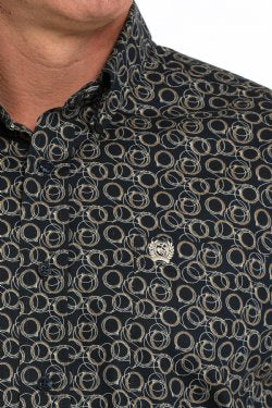 Shirts Mens Cinch Long Sleeve Rope Print MTW1105854