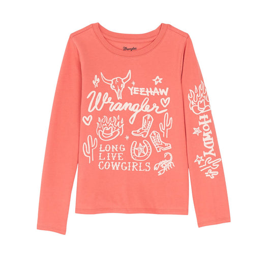 Girls Long Sleeve Tee Wrangler 112367401