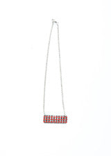 Jewelery Necklace Red Bar N1281RD