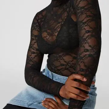 Shirts Women’s Mock Neck Rose Floral RCJY03247