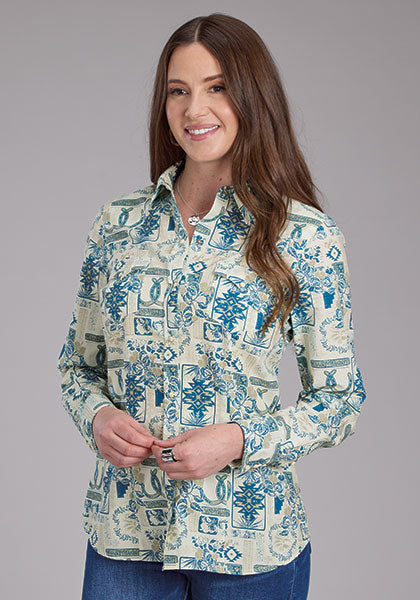 Shirts Women’s Roper Long Sleeve Tropical Resort 03-050-0064-0246