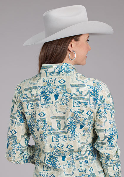 Shirts Women’s Roper Long Sleeve Tropical Resort 03-050-0064-0246