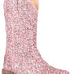 Boots Kids Roper Toddler Wide Square Pink Glitter 09-017-1903-2814