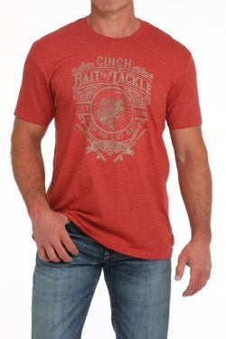 Shirts Men’s Cinch Short Sleeve Red Bass MTT1690661