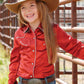 Shirts Girls Cinch Long Sleeve Retro Snap CTW3370029