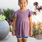 Shirts Girls Flutter Sleeve Peplum