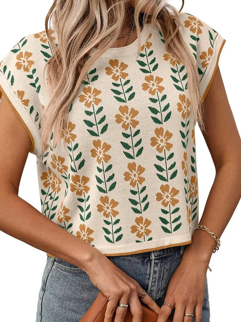 Outerwear Women’s Short Sleeve Sweater CWTBLS1714