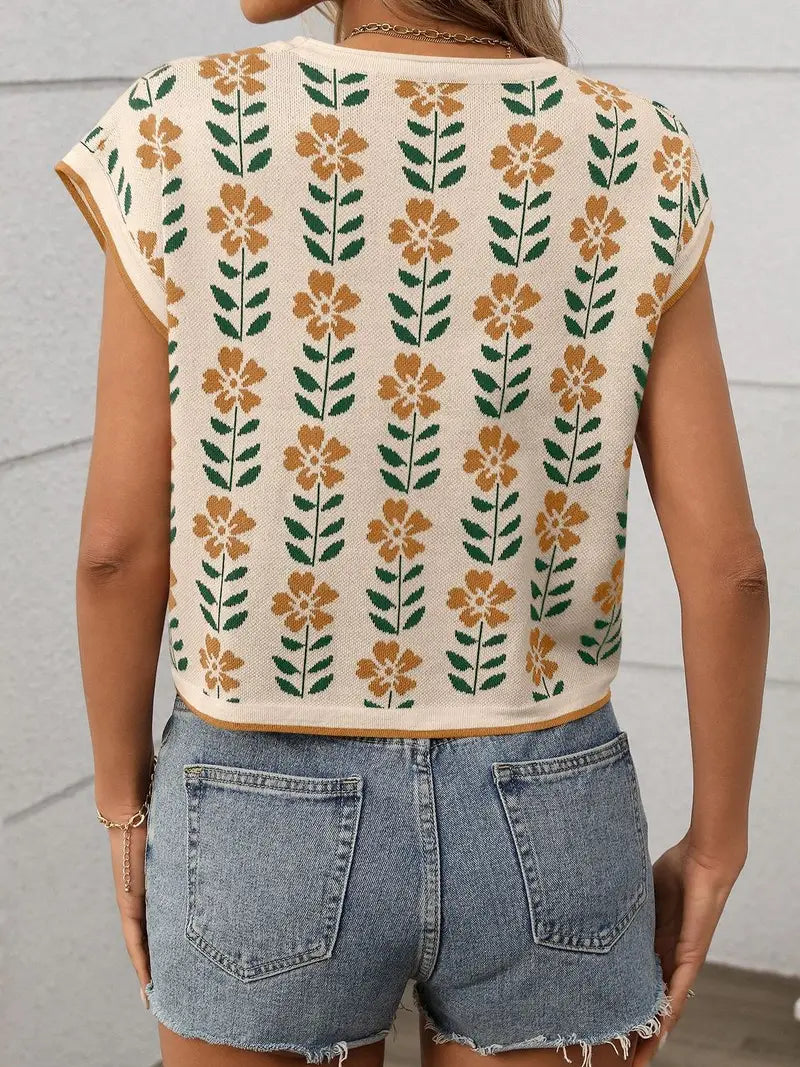 Outerwear Women’s Short Sleeve Sweater CWTBLS1714