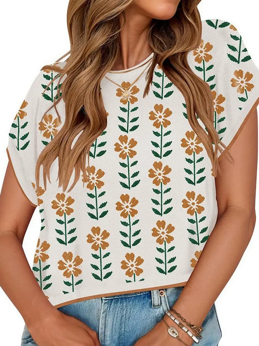 Outerwear Women’s Short Sleeve Sweater CWTBLS1714