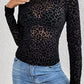 Shirt Women’s Leopard Mesh Top CWTBLL3466