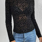 Shirt Women’s Leopard Mesh Top CWTBLL3466
