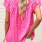 Shirts Women’s Leopard Print Ruffle Sleeve CWTBLSL0444