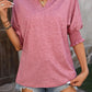 Shirts Women’s V Neck Ruffle CWTBLS0394