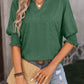 Shirts Women’s V Neck Ruffle CWTBLS0394