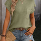 Outerwear Women’s Short Sleeve Round Neck Sweater CWOSWS0050