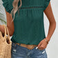 Shirts Women’s Short Sleeve Lace Ruffle CWTBLS0605