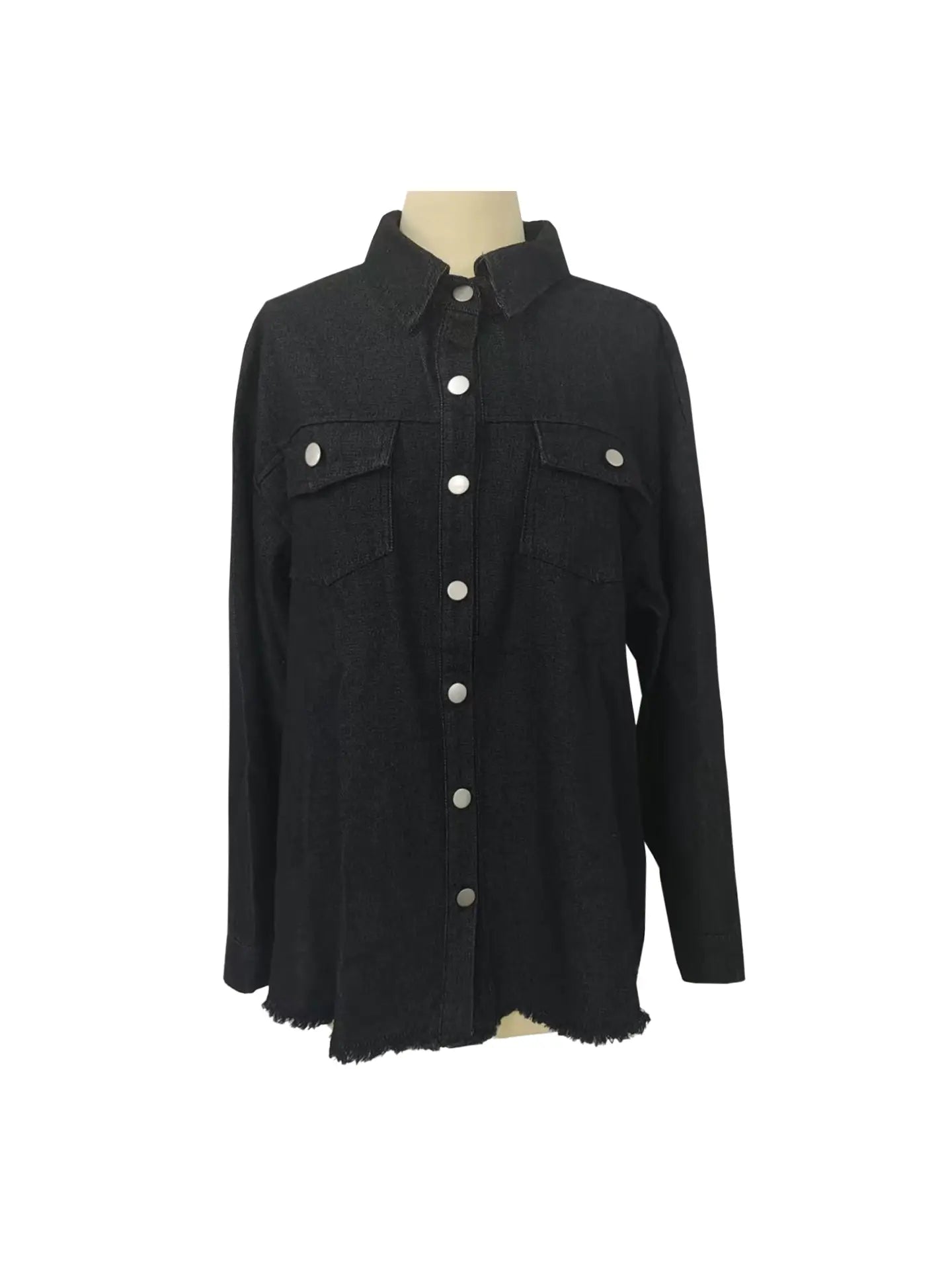 Outerwear Women’s Frayed Hem Jacket RCWJ0475