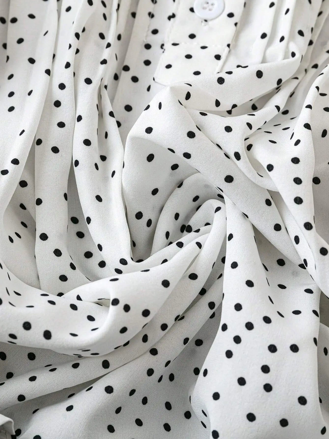 Shirts Women’s Ruffled V Neck Polka Dot RCJW05073