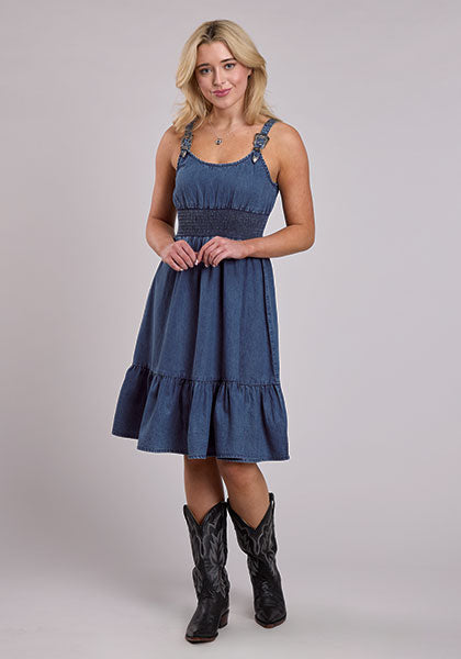 Dresses Roper Solid Denim Tank Dress 03-057-0594-6173