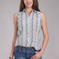 Shirts Women’s Roper Sleeveless Snap Print 01-052-019-0355