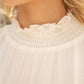 Shirts Women’s Ruffle Sleeve Smocked Neck 32042-1