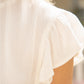 Shirts Women’s Ruffle Sleeve Smocked Neck 32042-1
