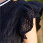 Shirts Women’s Smocked Tulle Ruffle Sleeve 35241