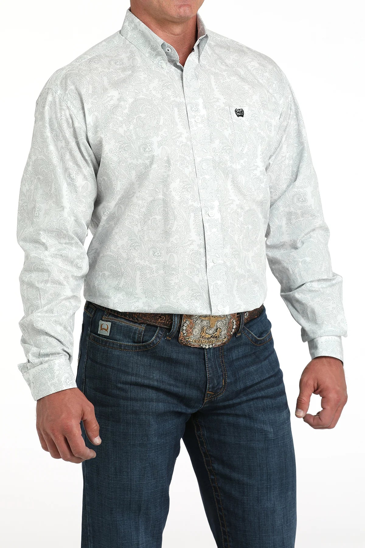 Shirts Men’s Cinch White Paisley MTW1105984