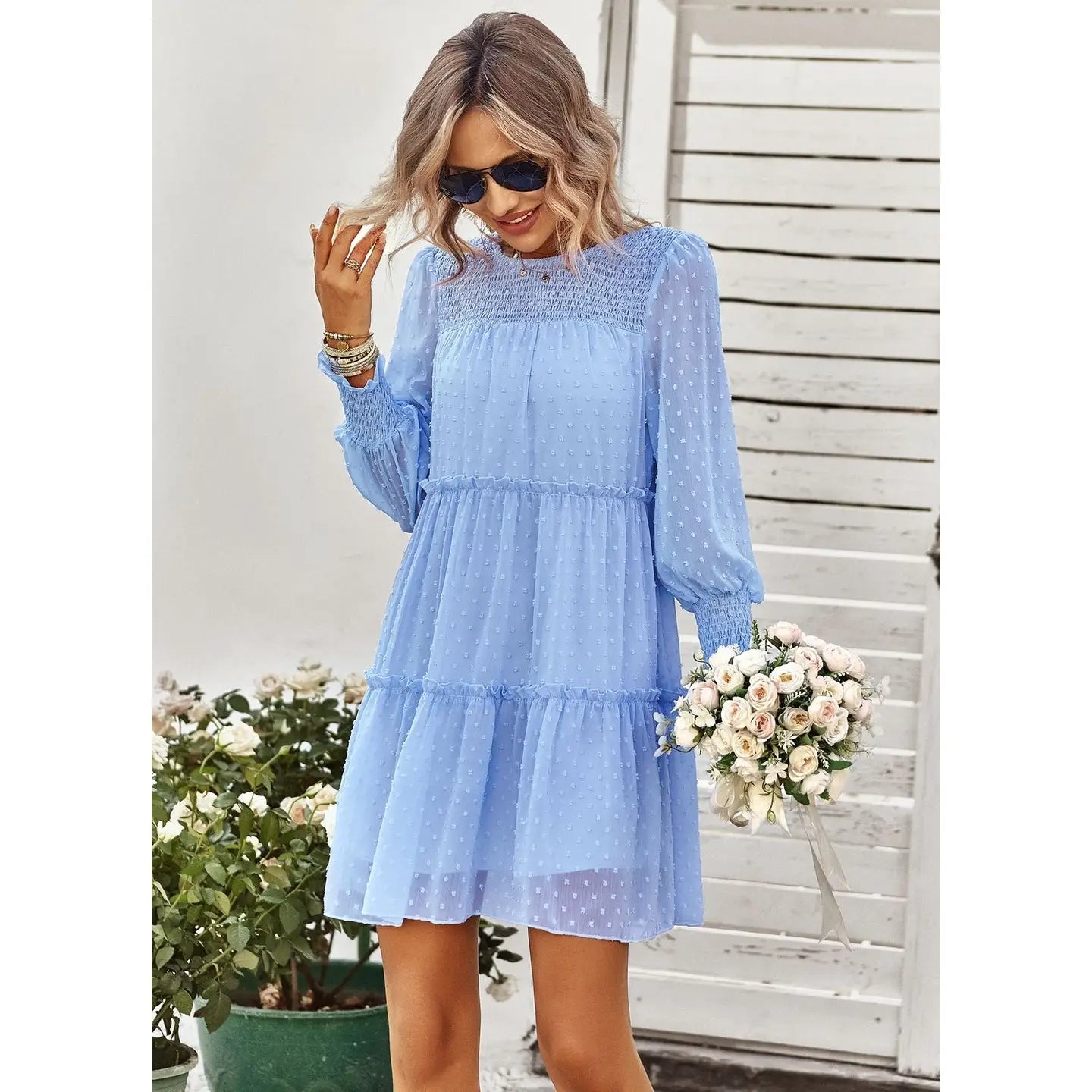 Shirts Women’s Swiss Dot Tiered Dress W20504707