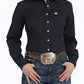 Shirts Women’s Cinch Long Sleeve Solid Navy MSW9164108