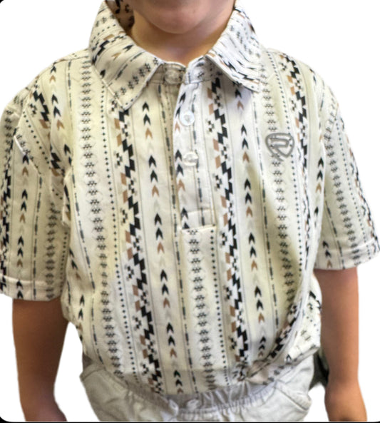 Shirts Kids Rock&Roll Southwest Print Polo BB51T06004