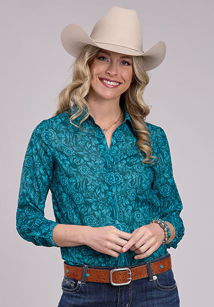 Shirts Women’s Roper Long Sleeve Button Floral 03-050-0590-1007