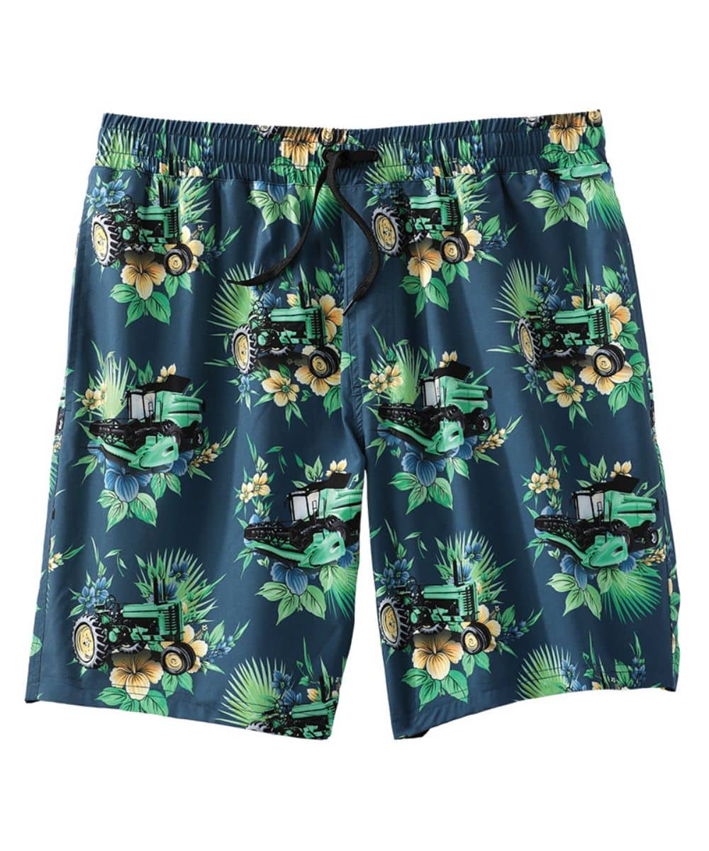Shorts Men’s Cinch Swim Trunk Teal Tractor MB58135007
