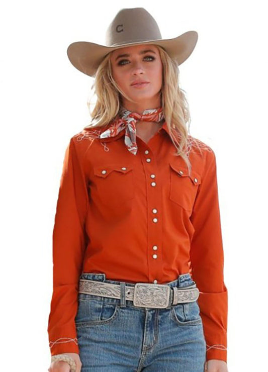 Shirts Women’s Cruel Long Sleeve Snap CTW7501001